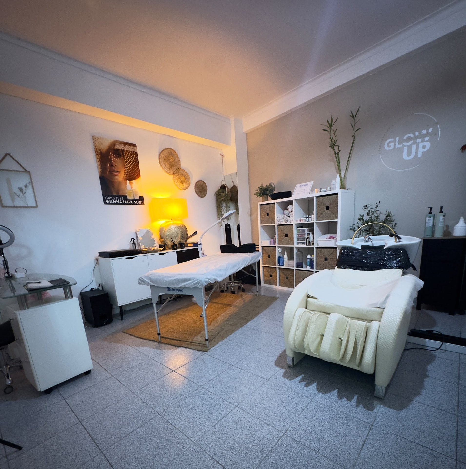 A sala de estética, na Glow Up