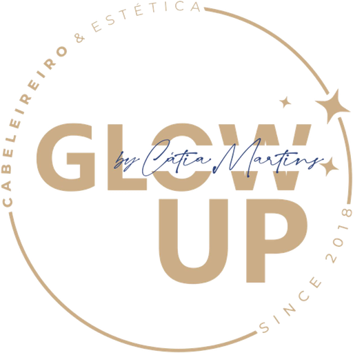 Logótipo Glow Up by Cátia Martins, cabeleireiro e estética em São Pedro do Sul
